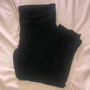 Fold over cotton leggings